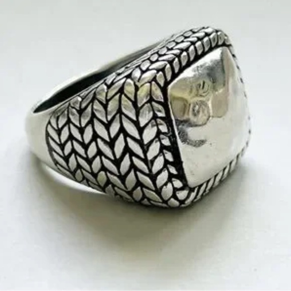 Silpada Sterling Silver 925 Domed Ring with braided design. Size 8.5. Southwest - Picture 10 of 10